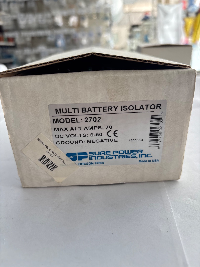 Multi battery isolator - 70 amps