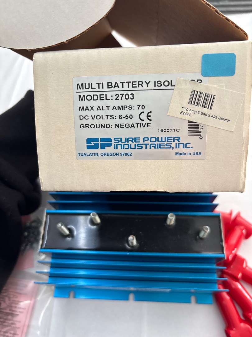 Multi battery isolator - 70 amps